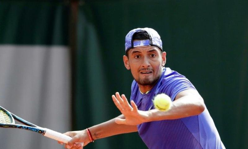 Australia's Nick Kyrgios at the 2017 French Open
