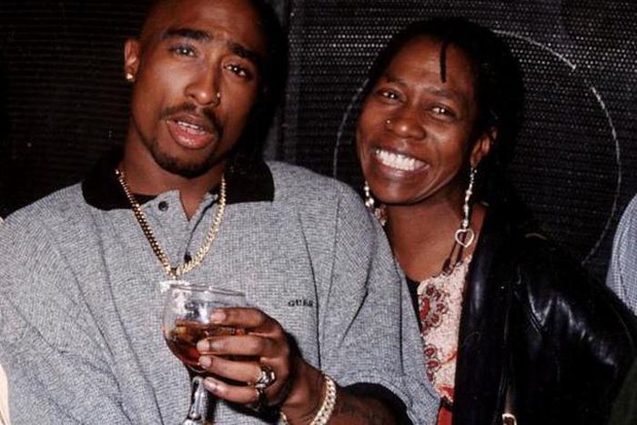 Tupac and his mother, Shakur