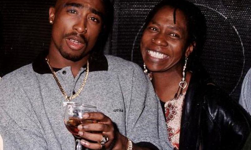 Tupac and his mother, Shakur