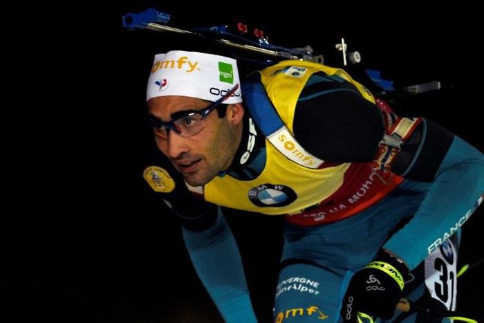 Martin Fourcade of France competes during the Men's 10Km sprint competition of IBU World Cup Biathlon in Nove Mesto, Czech Republic, on December 15, 2016