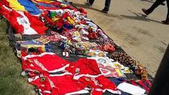 Traders cashing in on the super clash between Kotoko and Hearts. 