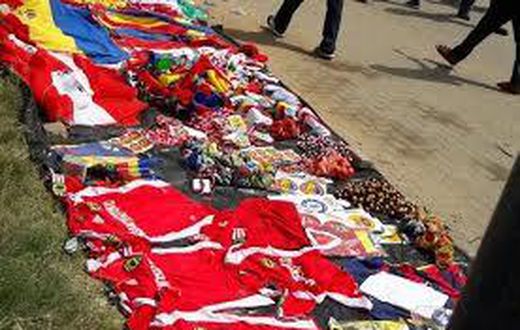 Traders cashing in on the super clash between Kotoko and Hearts. 