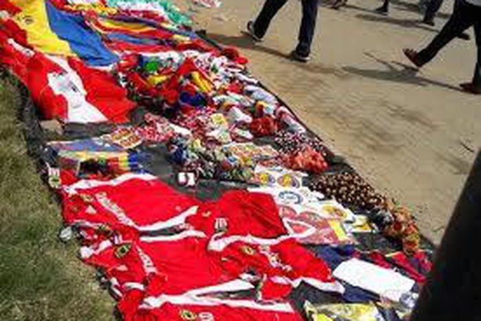 Traders cashing in on the super clash between Kotoko and Hearts. 