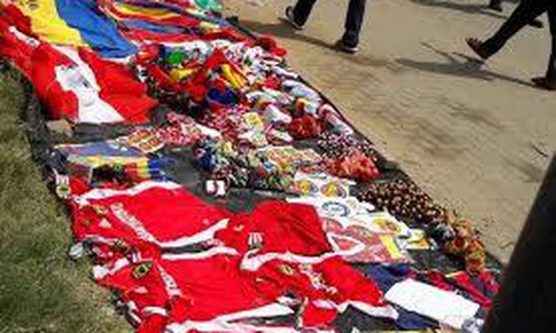 Traders cashing in on the super clash between Kotoko and Hearts. 