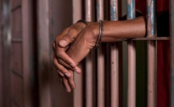 A man in handcuffs