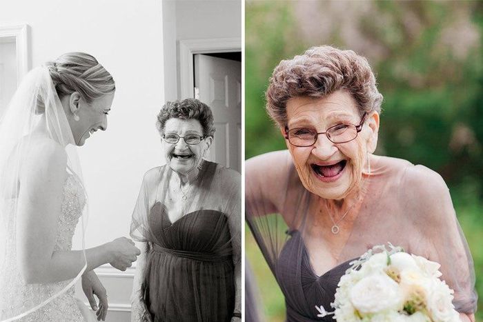 Bride invites her 89-yr-old grandma to be her bridesmaid
