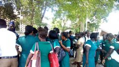 Aggrieved nurses who were not posted earlier picketed at Flagstaff House