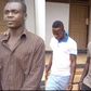 Kwame Tuffuor (left), Evans Asare (middle) and Richmond Bio at the court premises