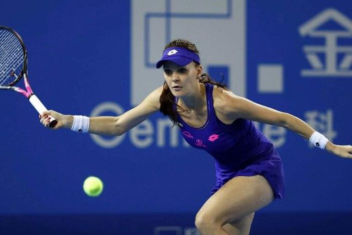 Agnieszka Radwanska of Poland disposed of Romania's Sorana Cirstea 6-0, 6-3 in an hour and 18 minutes