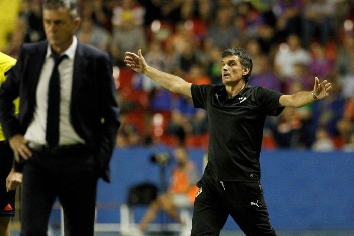 Eibar's coach Jose Luis Mendilibar, pictured in 2015, complained that a sex tape involving two of his players has overshadowed a historic point in a draw at Real Madrid