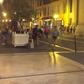 People running for safety after the crash in Nice, France