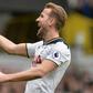Tottenham Hotspur's Harry Kane celebrates scoring his third goal against Stoke at White Hart Lane on February 26, 2017