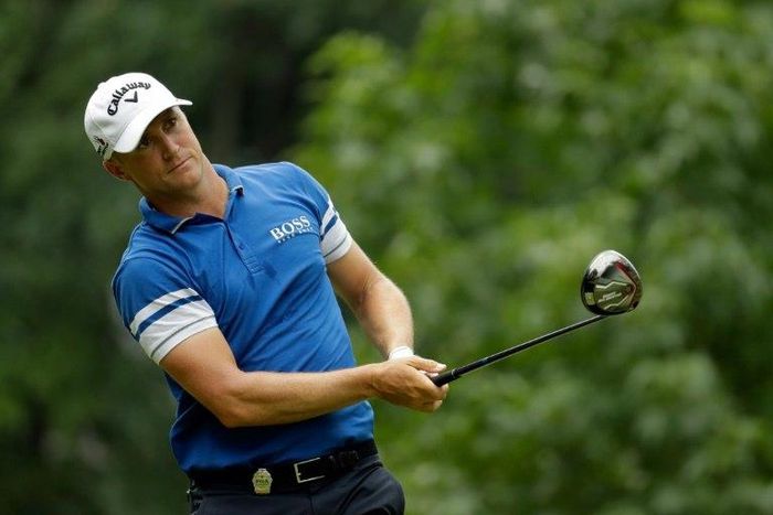 Alex Noren competes in the 2016 PGA Championship on July 30, 2016 in Springfield, New Jersey