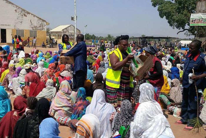 An IDP camp in northern Nigeria.