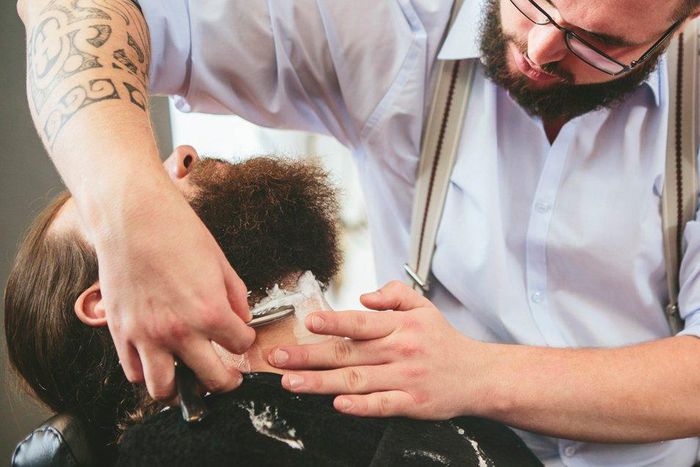 Professional hot shave.