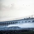 The accident occurred on the Great Belt Bridge connecting the islands of Zealand, where Copenhagen is located, and Funen