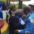President John Mahama (right) and Rev. Emmanuel Martey