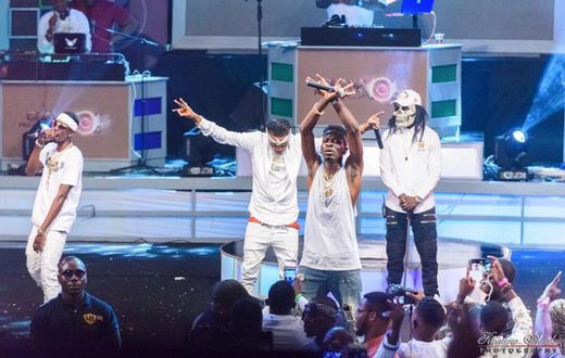 Shatta Wale performing at Ghana Meets Naija concert