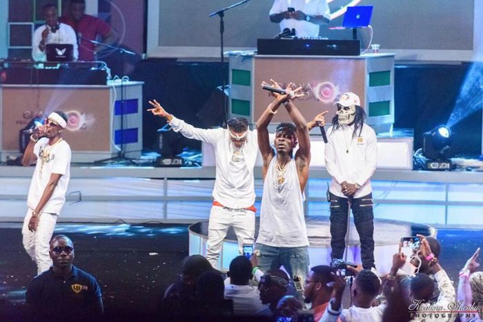 Shatta Wale performing at Ghana Meets Naija concert