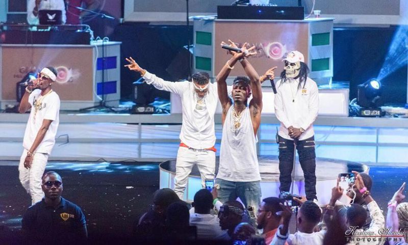 Shatta Wale performing at Ghana Meets Naija concert