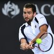 Croatia's Marin Cilic, pictured in action in January 2017, is the top seed in the field at the Rotterdam World Tennis indoor showpiece