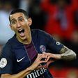 Paris Saint-Germain's Argentinian forward Angel Di Maria celebrates his goal during their match against Nantes on November 19, 2016