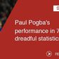 Paul Pogba's performance in 7 dreadful statistics