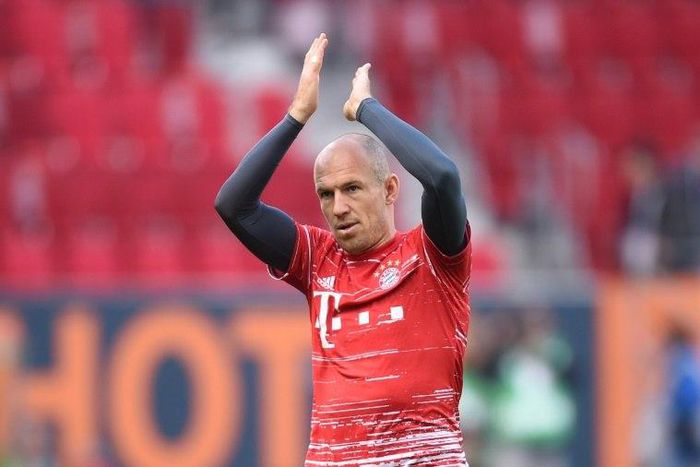 Bayern Munich's midfielder Arjen Robben in Augsburg, southern Germany, on October 29, 2016