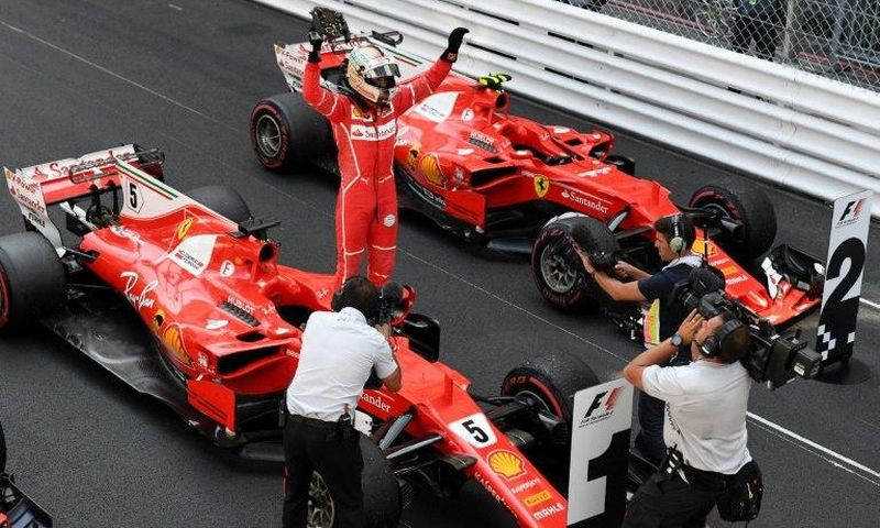 Ferrari are leading the Formula One constructors' championship after their one-two triumph at the Monaco Grand Prix