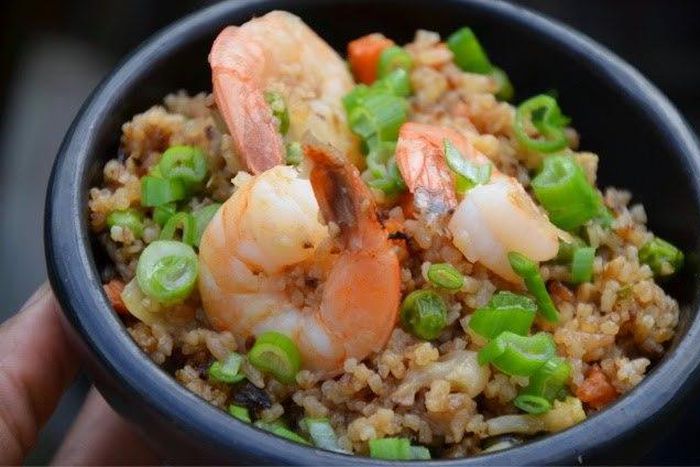 Prawn & coconut fried rice (Ndudu by fafa)