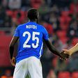 Genk's Nigerian midfielder Wilfred Ndidi (L) has agreed a five-and-a-half-year contract with Premier League's Leicester for a reported $18 million
