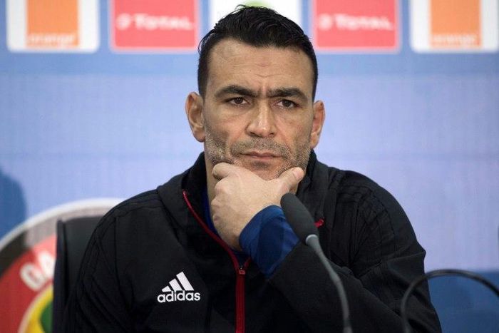 Egypt's national football team captain Essam El-Hadary attends a press conference on January 16, 2017, at Port-Gentil Stadium during the 2017 Africa Cup of Nations football tournament in Gabon