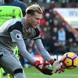 Liverpool goalkeeper Loris Karius gathers the ball during the English Premier League match against Bournemouth on December 4, 2016