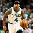 Isaiah Thomas of the Boston Celtics, pictured in February 2017, scored 22 points against the Chicago Bulls