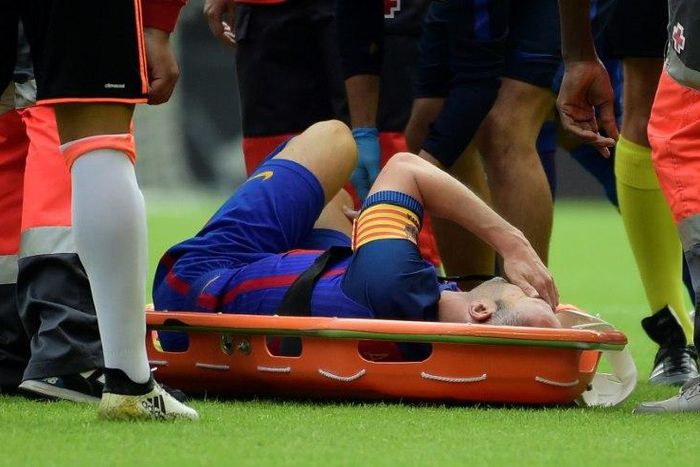 Andres Iniesta has returned to training following a month out with a knee injury