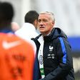 France's head coach Didier Deschamps speaks during a training session at the Stade de France stadium on October 6, 2016