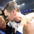 New England Patriots owner Robert Kraft (L) and Tom Brady of the New England Patriots celebrate winning Super Bowl 51 on February 5, 2017