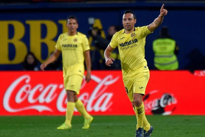 Santi Cazorla scored both goals for Villarreal in their 2-2 draw with Real Madrid