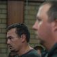 Willem Oosthuizen (right) and Theo Martins Jackson face charges of kidnapping and assaulting a colleague as they appeared at the Middleburg Magistrate Court on November 16, 2016