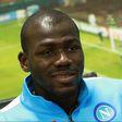 Napoli's defender Kalidou Koulibaly speaks during an interview with AFP in December 2017