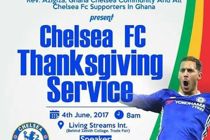 Chelsea's thanksgiving service in Ghana is the joke of the century