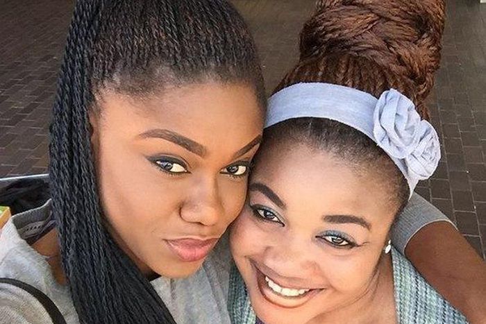 Becca takes Selfie with her mother