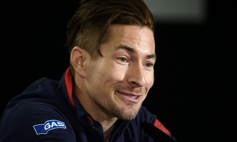 Nicky Hayden of the United States, pictured in 2016, was rushed to the hospital after being hit by a car while training in Italy