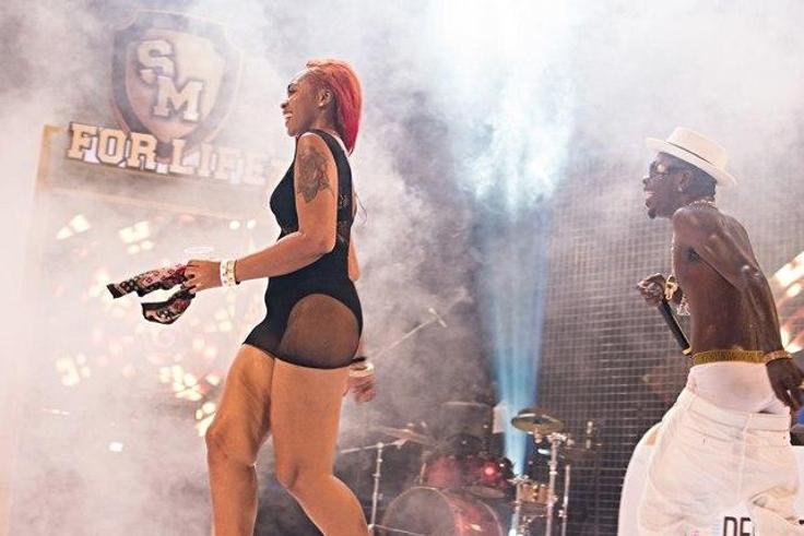 Shatta Wale performs with Shatta Michy at Tigo Ghana Meets Naija 2016