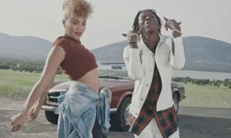 Stonebwoy in the video of his 'Wogbe jeke' track.