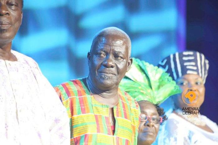Veteran actor, Paa George in kente