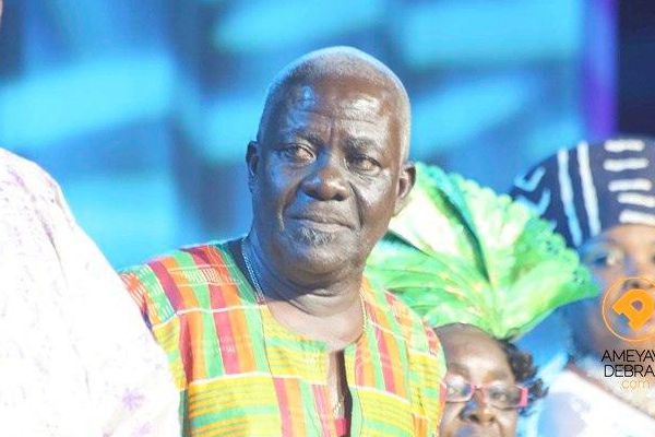 Veteran actor, Paa George in kente