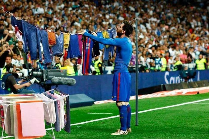 Lionel Messi celebration meme