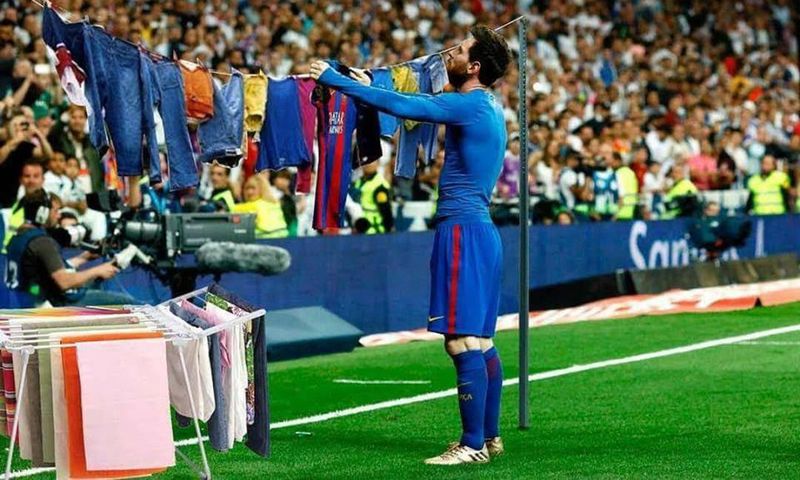 Lionel Messi celebration meme