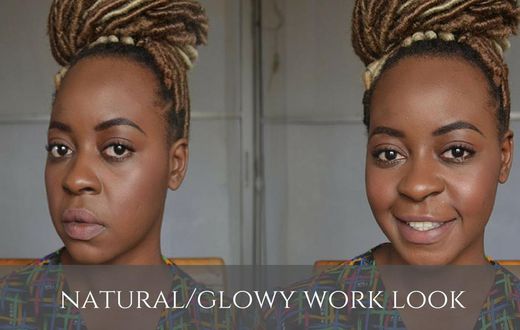 Deola Adebiyi shows how to perfect a natural/glowy work makeup look